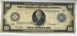 1914 $10 Federal Reserve Bank of Philadelphia Large Size Note