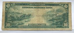 1914 $10 Federal Reserve Bank of Philadelphia Large Size Note