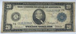 1914 $20 Federal Reserve Bank of Chicago Large Size Note