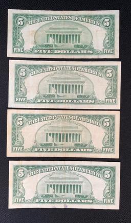 Series 1953 & 1963 $5.00 Red Seal Notes