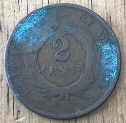 1868 United States Two Cent Piece