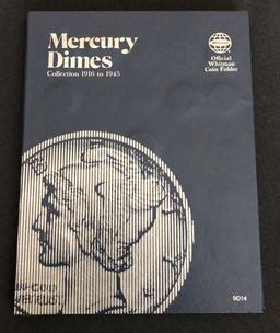 Mercury Dime Album 1916-1945 --- 52 Coins Inside