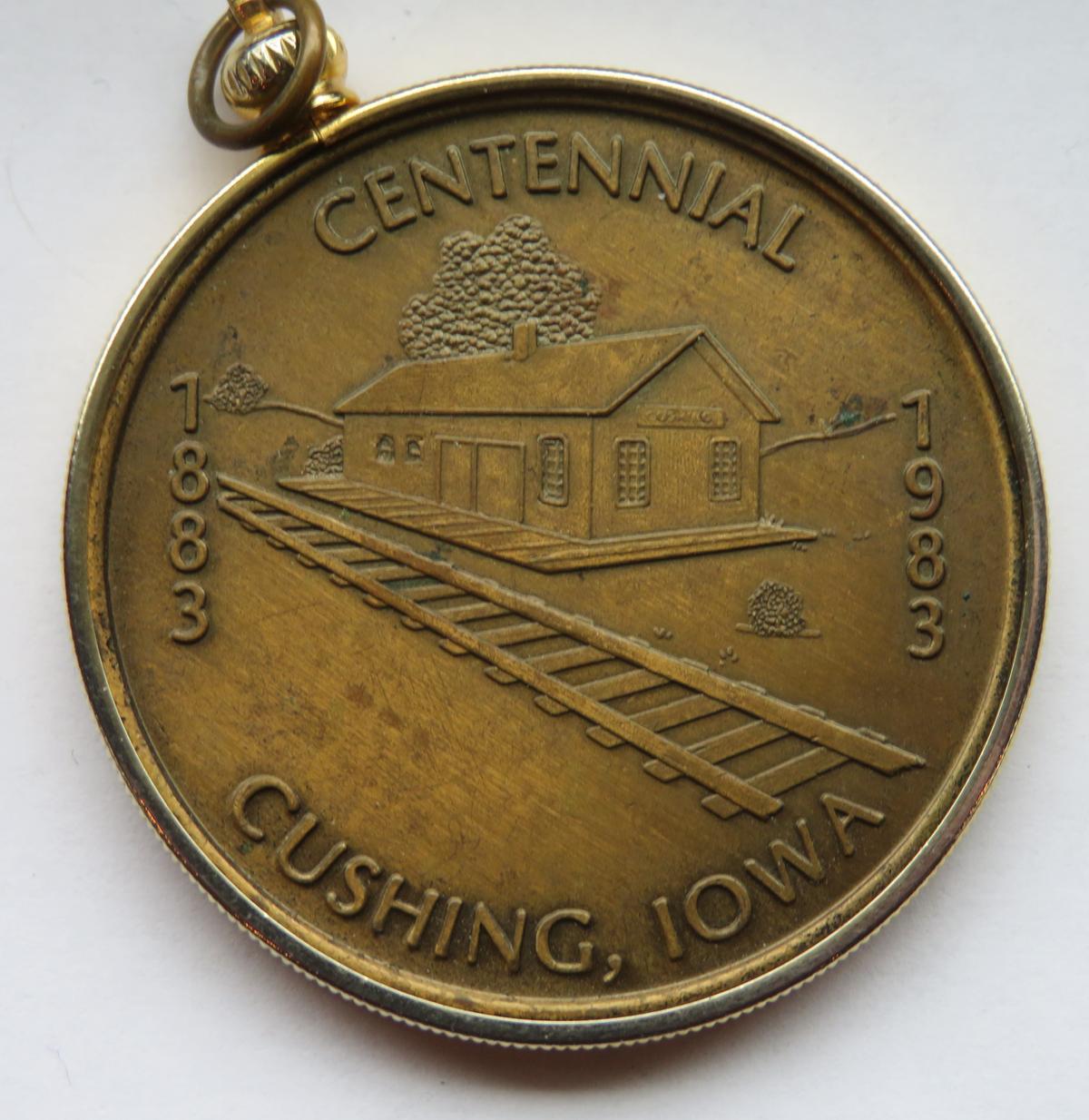 CUSHING, IOWA CENTENNIAL TOKEN