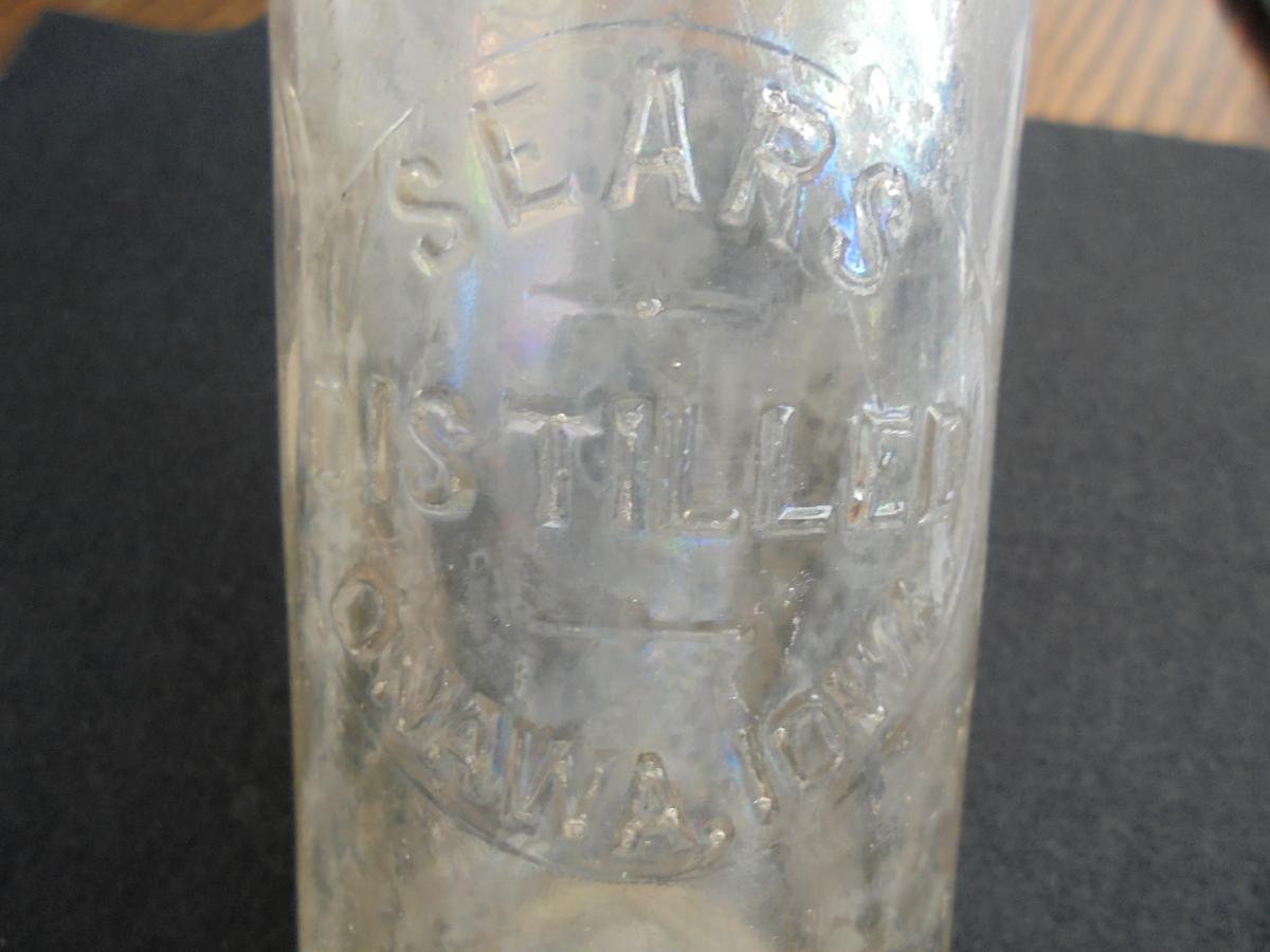 ANTIQUE "SEARS SODA BOTTLE" ONAWA IOWA-SORT OF AN ODD ONE