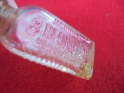 OLD SMALL BOTTLE OF "3 IN 1 OIL" EMBOSSED WITH SAMPLE