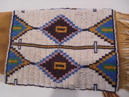 BEADED PIPE BAG WITH FRINGE--24 INCHES OVERALL WITH FRINGE