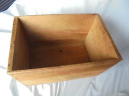 OLD ALL WOOD OR PINE SHIPPING BOX "EQUALITY PRUNES" CALIFORNIA