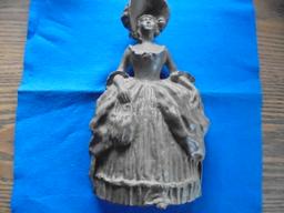 ANTIQUE SOUTHERN BELLE CAST IRON DOOR STOP-QUITE NEAT