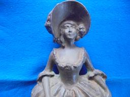 ANTIQUE SOUTHERN BELLE CAST IRON DOOR STOP-QUITE NEAT