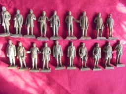 LARGE GROUP OF "MARX" HARD PLASTIC PRESIDENT FIGURINES