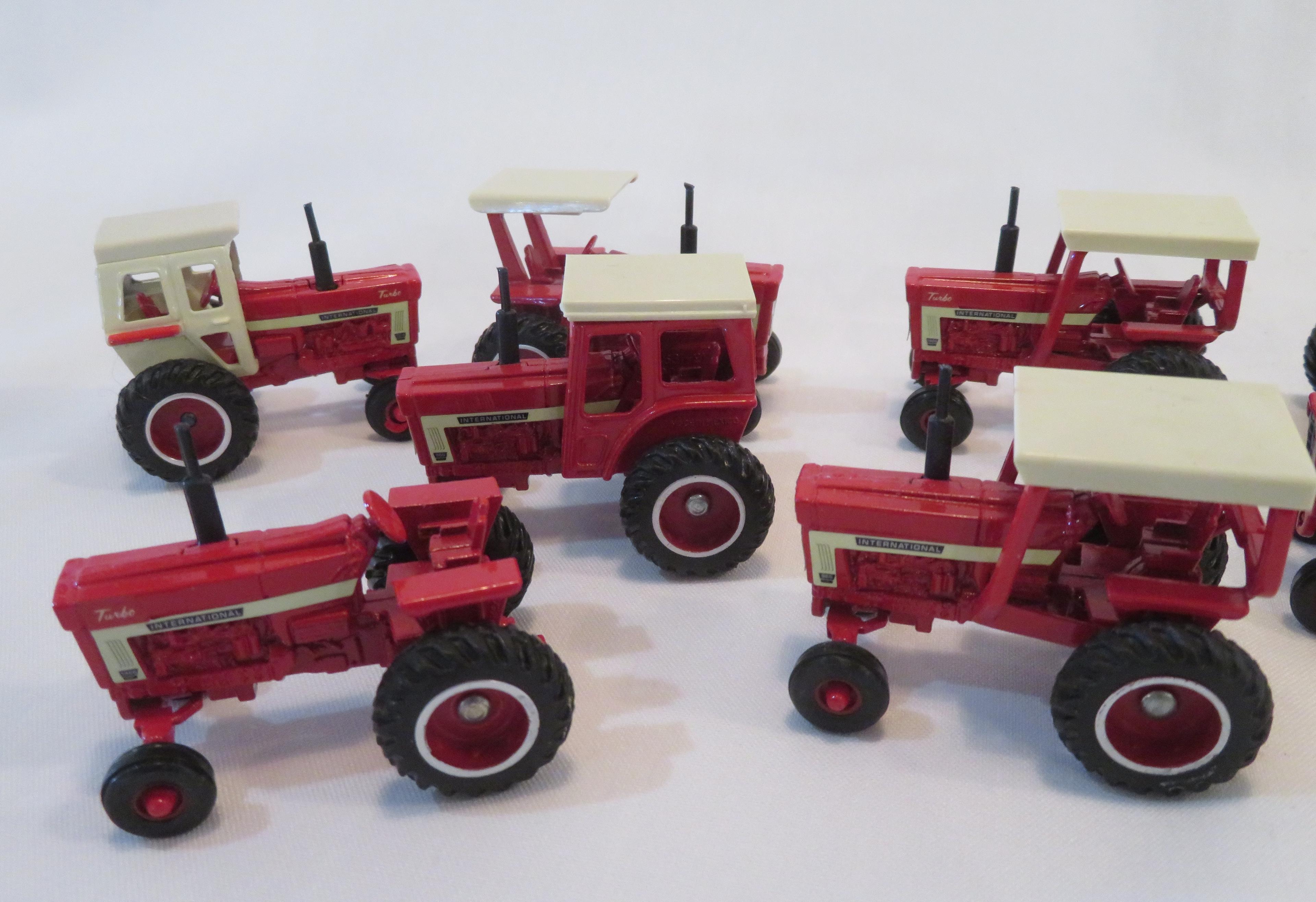 (10) IH Tractors -- 1/64 Scale