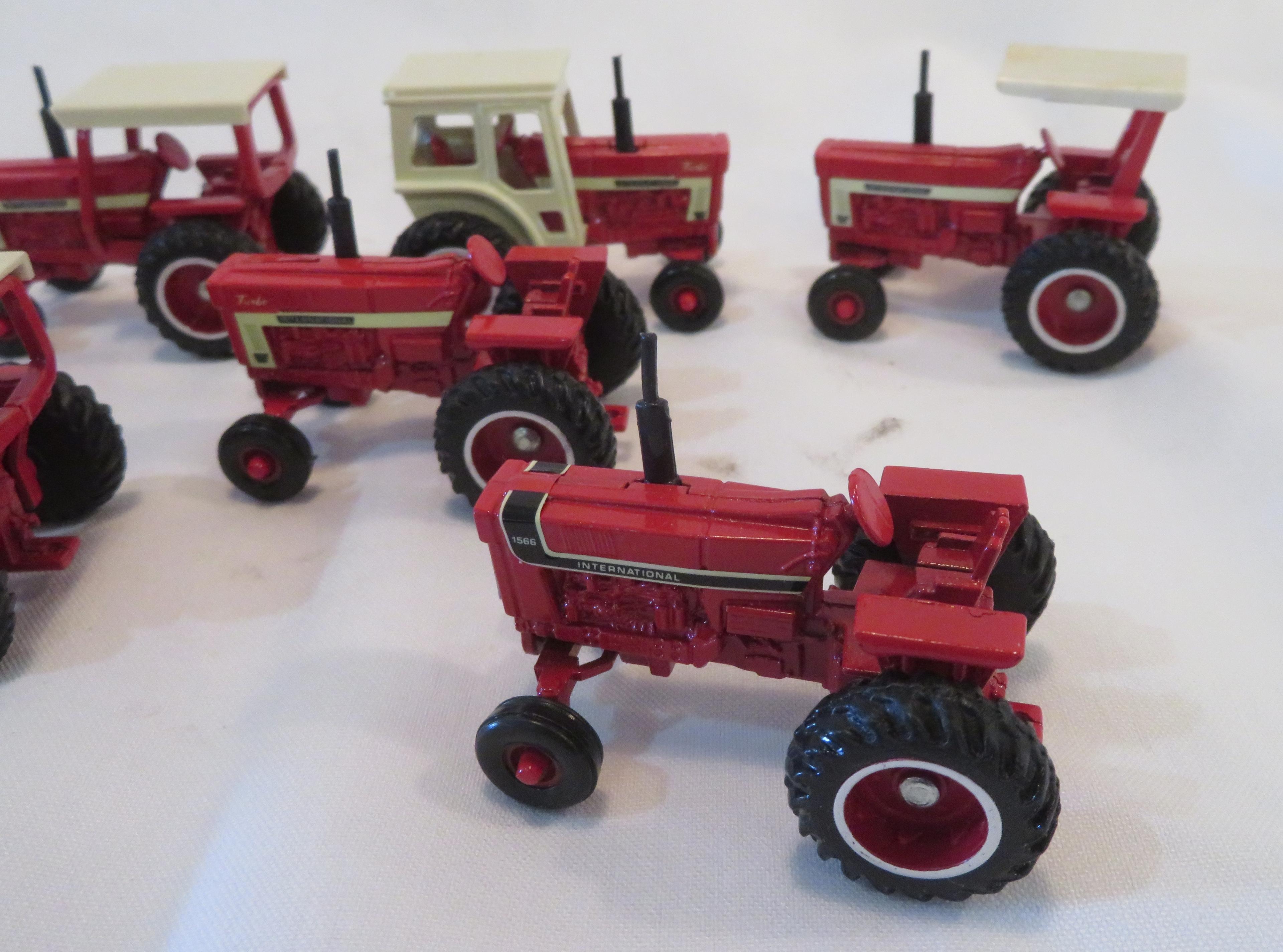 (10) IH Tractors -- 1/64 Scale