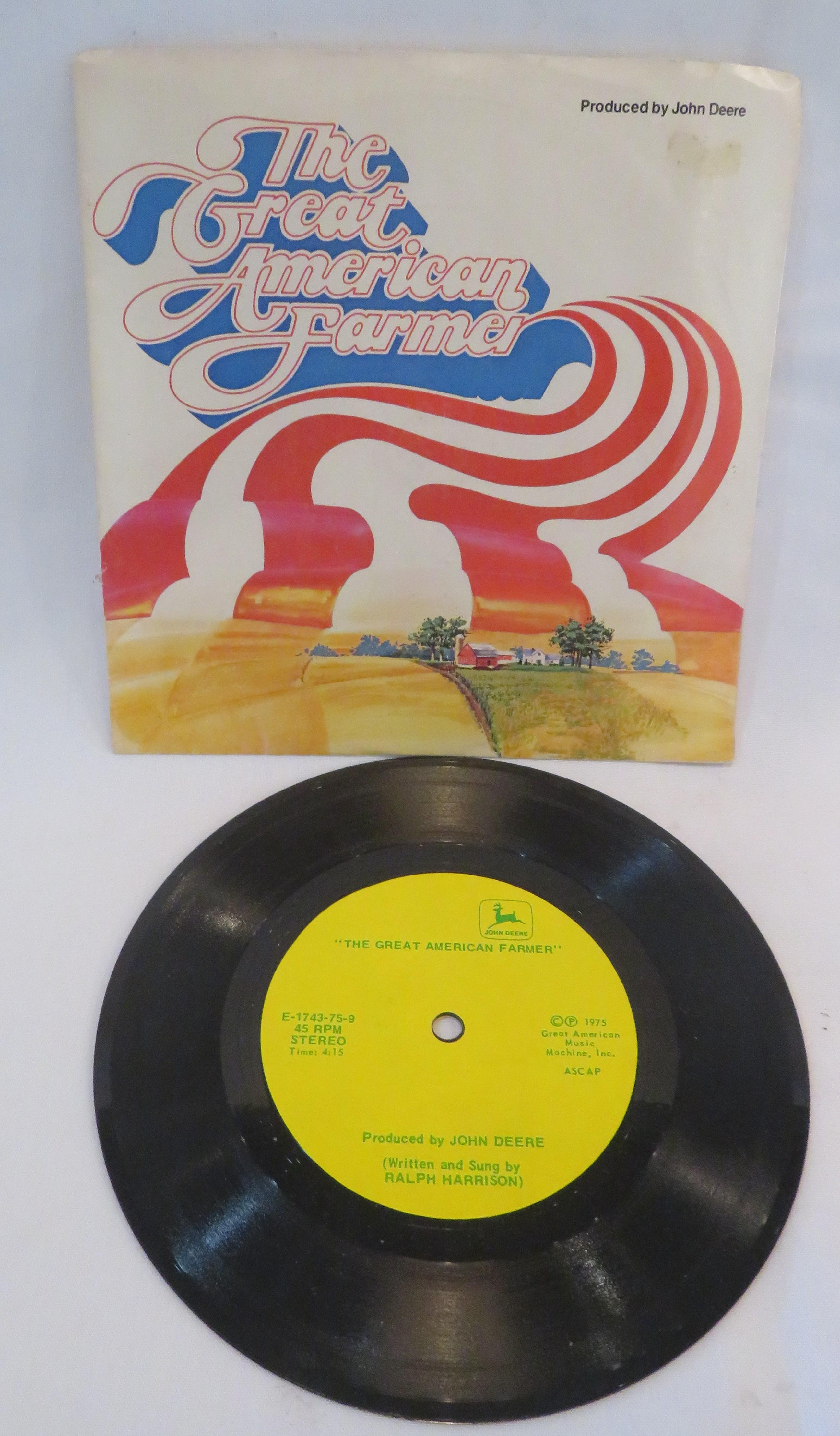 John Deere "The Great American Farmer" 45 RPM Record