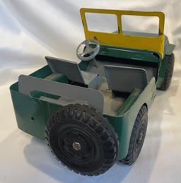 VINTAGE PRESSED STEEL "WILLYS" JEEP