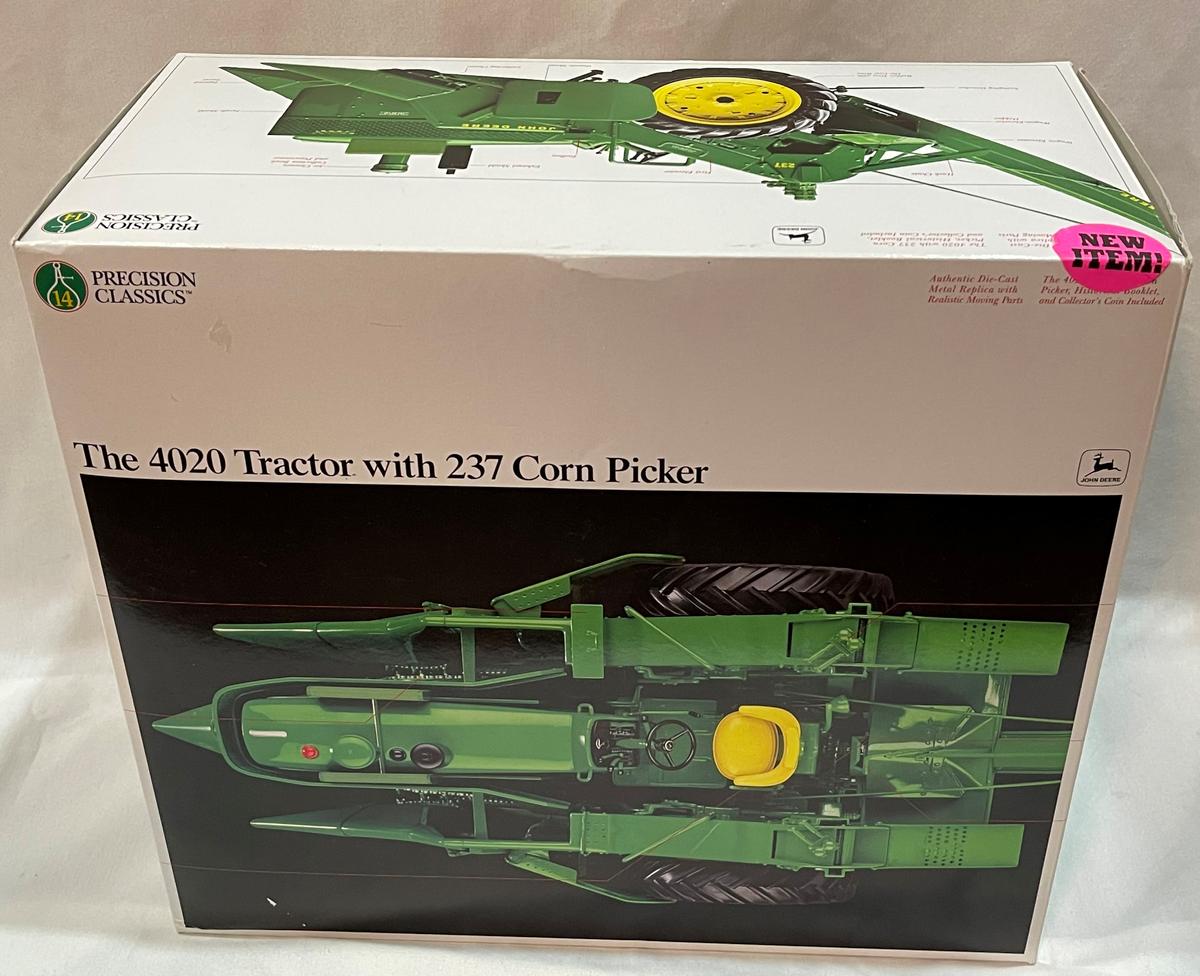 JOHN DEERE 4020 TRACTOR w/ 237 CORN PICKER - PRECISION CLASSICS TOY