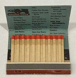 FERGUSON SYSTEM - ADVERTISING MATCH BOOK - "FISCHER SALES - JOY, ILLINOIS"