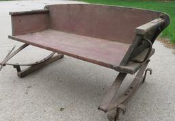 Charter Oak Wooden Buggy Seat