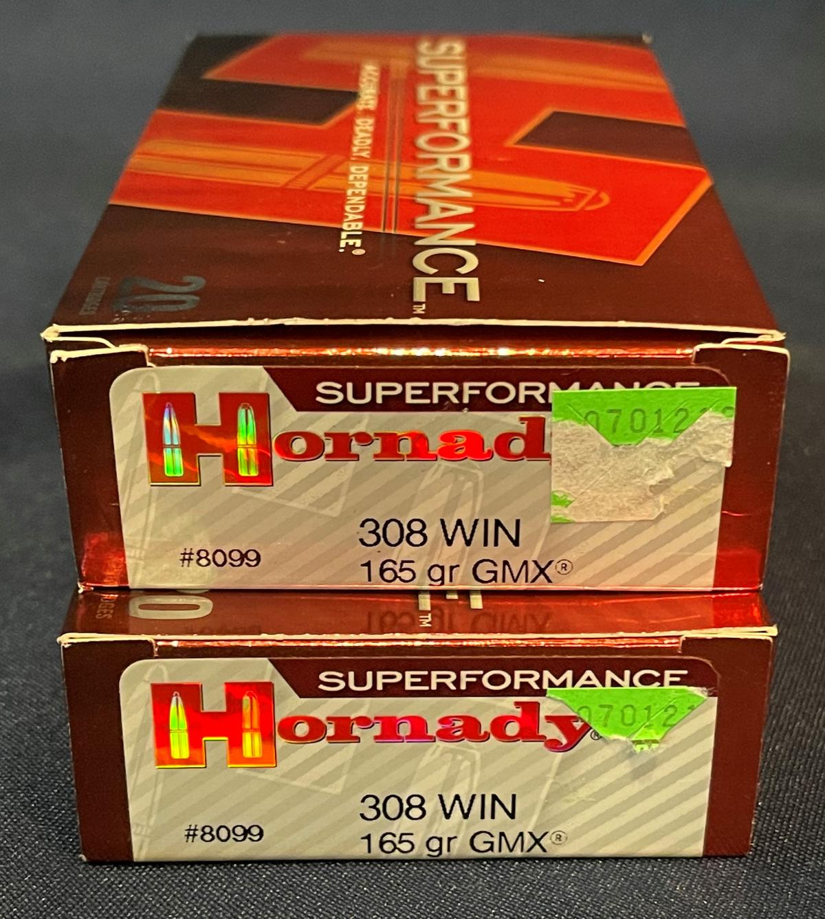 (2) Hornady 165gr .308 Win