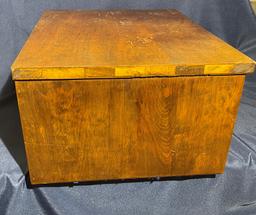 WOODEN TABLE TOP/DESK TOP FILE BOX