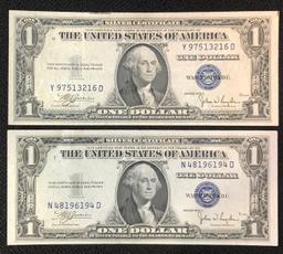 (2) 1935-C $1 Silver Certificates - Great Condition!