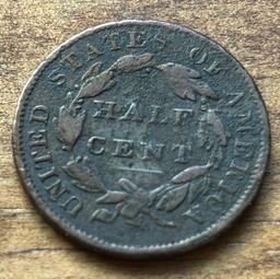 1833 United States Classic Head Half Cent