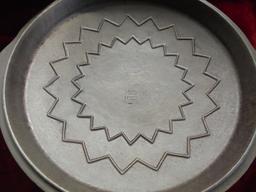 OLD CAST IRON WAGNER LID--ABOUT 11 INCHES ACROSS
