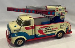 1950'S MARX U.S. MOBILE GUIDED MISSLE SQUADRON TRUCK