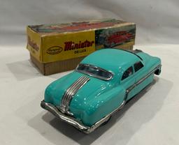 1950S PONTIAC MINISTER DELUX FRICTION CAR WITH BOX