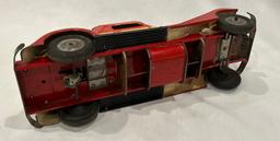 MARX BATTERY OPERATED "DELUXE COUPE" PRESSED STEEL CAR - 15" LONG