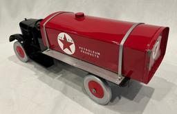 PRESSED STEEL "TEXACO - PETROLEUM PRODUCTS" TANKER TRUCK -- RESTORED