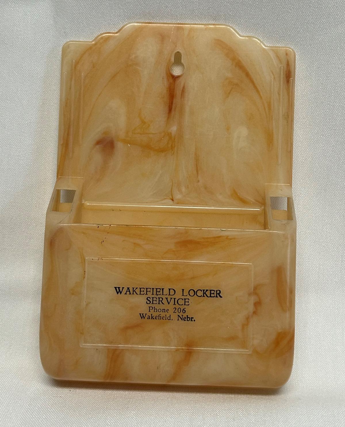 "Wakefield Locker Service - Wakefield, NE" Hard Plastic Note Holder