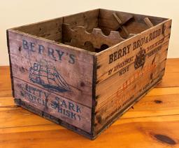 BERRY BROS & RUDD - SCOTCH WHISKEY - WOODEN SHIPPING BOX