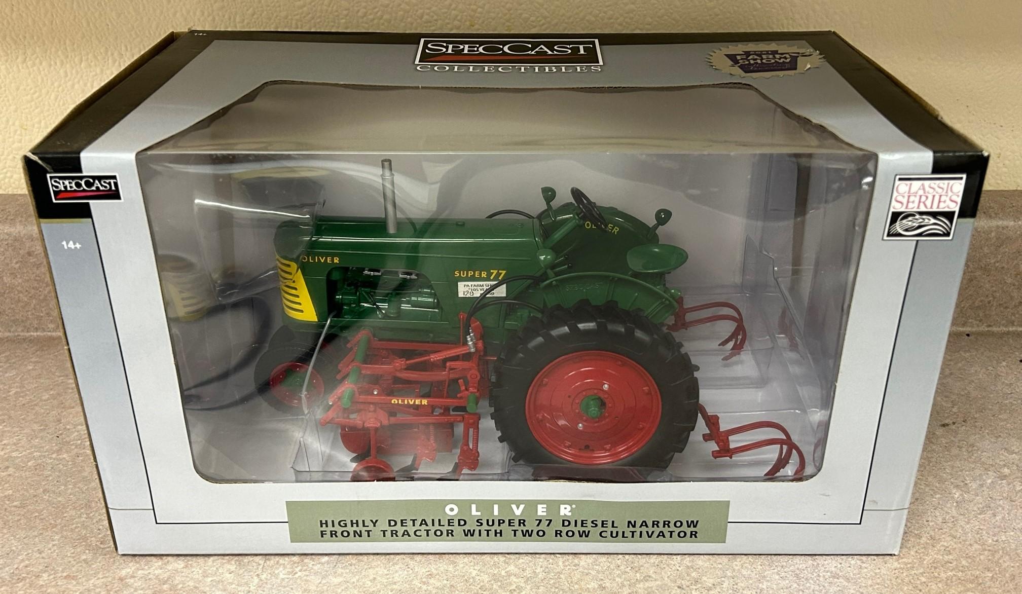 OLIVER SUPER 77 TRACTOR WITH TWO-ROW CULTIVATOR - 2021 PA FARM SHOW
