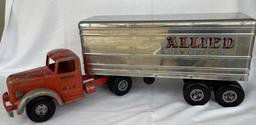 SMITH MILLER SEMI TRACTOR w/ ALLIED SEMI TRAILER