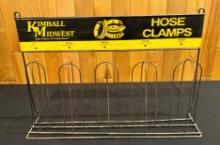 KIMBALL MIDWEST "HOSE CLAMPS" STORE DISPLAY RACK