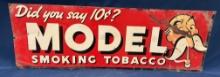 MODEL SMOKING TOBACCO "10 CENT"  - SINGLE SIDED ADVERTISING SIGN
