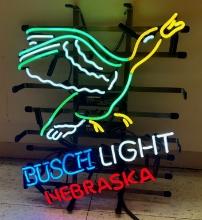 BUSH LIGHTED LIGHTED NEON SIGN - FEATURING DUCK