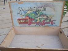 OLD "SIOUX CITY NURSERY & SEED CO" ADVERTISING GENERAL STORE DISPLAY BOX