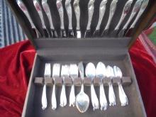 1954 WALLACE STERLING FLATWARE SET--"WISHING STAR" PATTERN-EXCELLENT CONDITION
