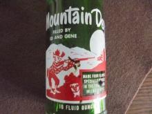 EARLY "MOUNTAIN DEW" SODA BOTTLE-VERY GRAPHIC
