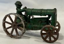 ARCADE CAST IRON FORDSON TRACTOR WITH MAN