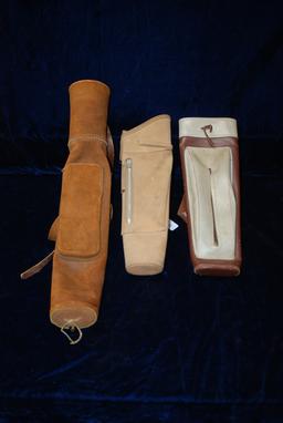 Lot of 3 Leather Quiver3
