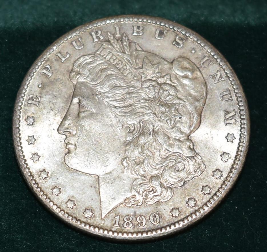 1890-CC Morgan Silver Dollar