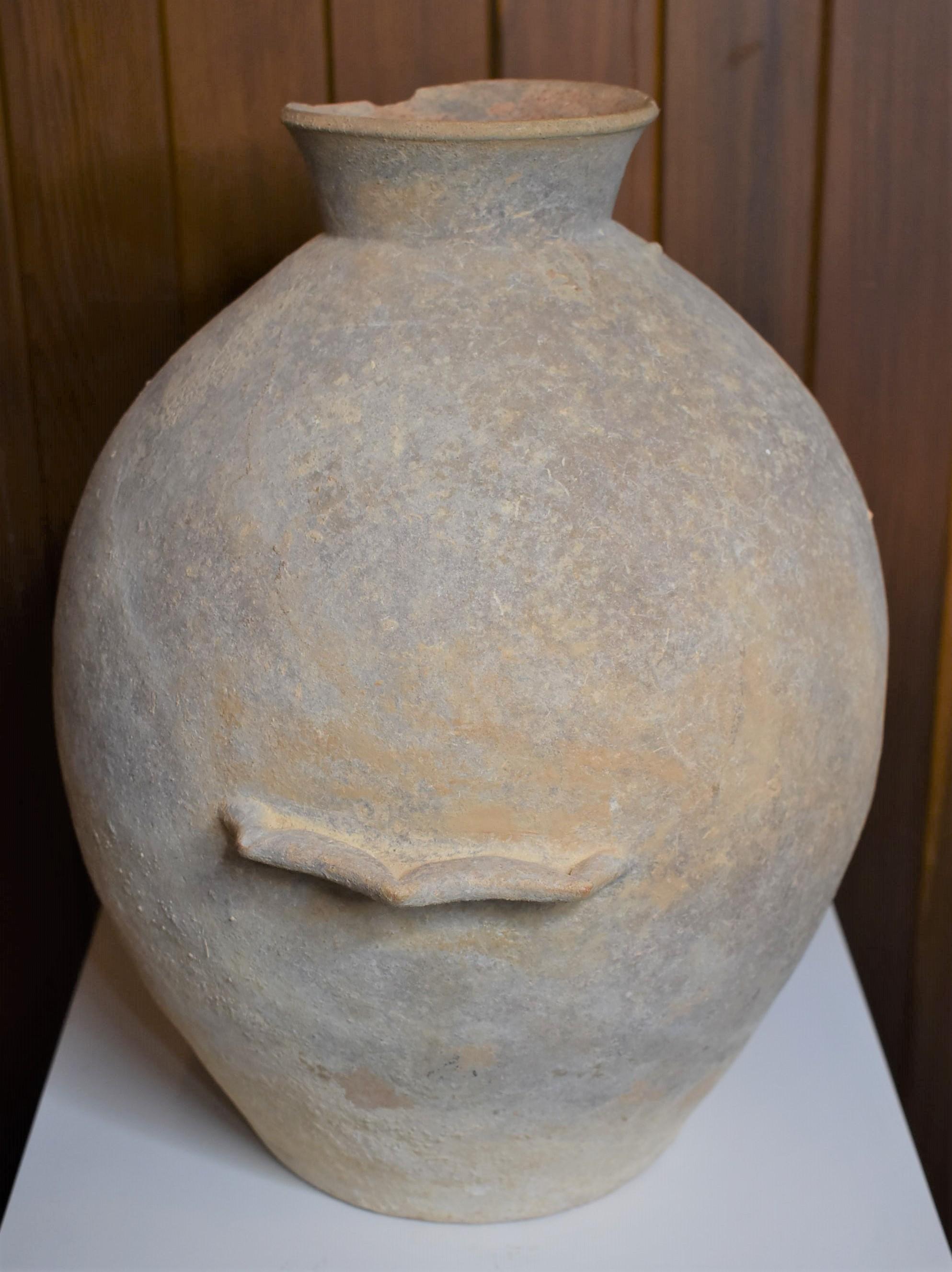 Middle Bronze II Age Storage Jar with Envelope Ledge-Ear Handles