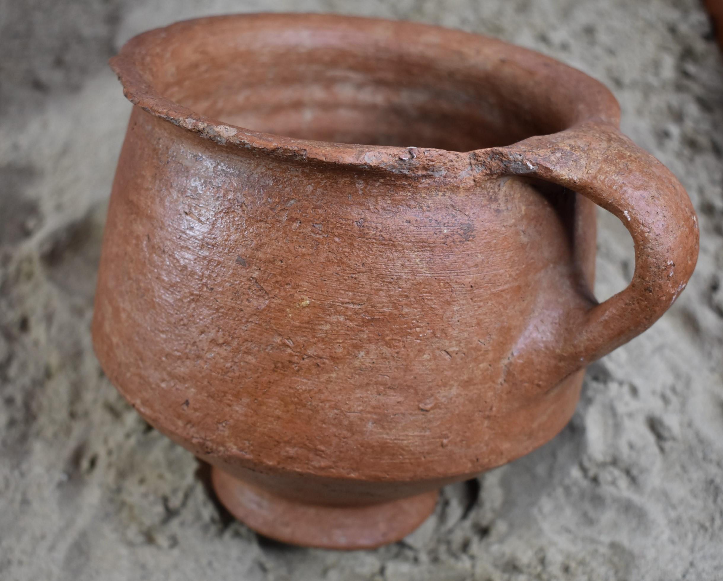 Early Bronze II Krater Chalice Red Slip w/ Red Burnish