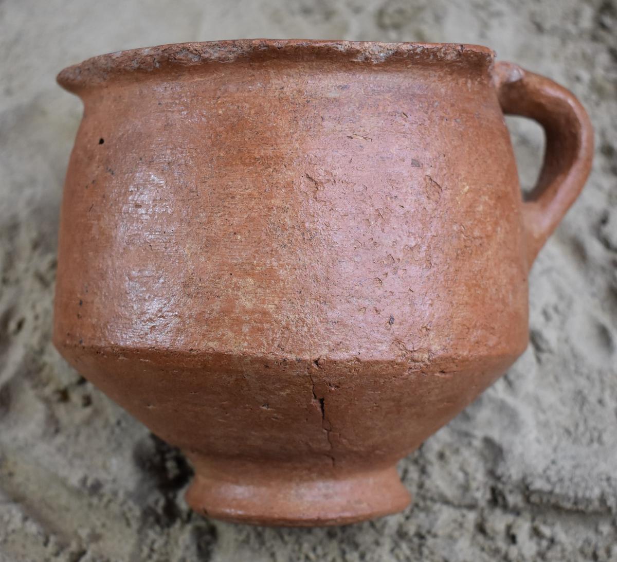 Early Bronze II Krater Chalice Red Slip w/ Red Burnish