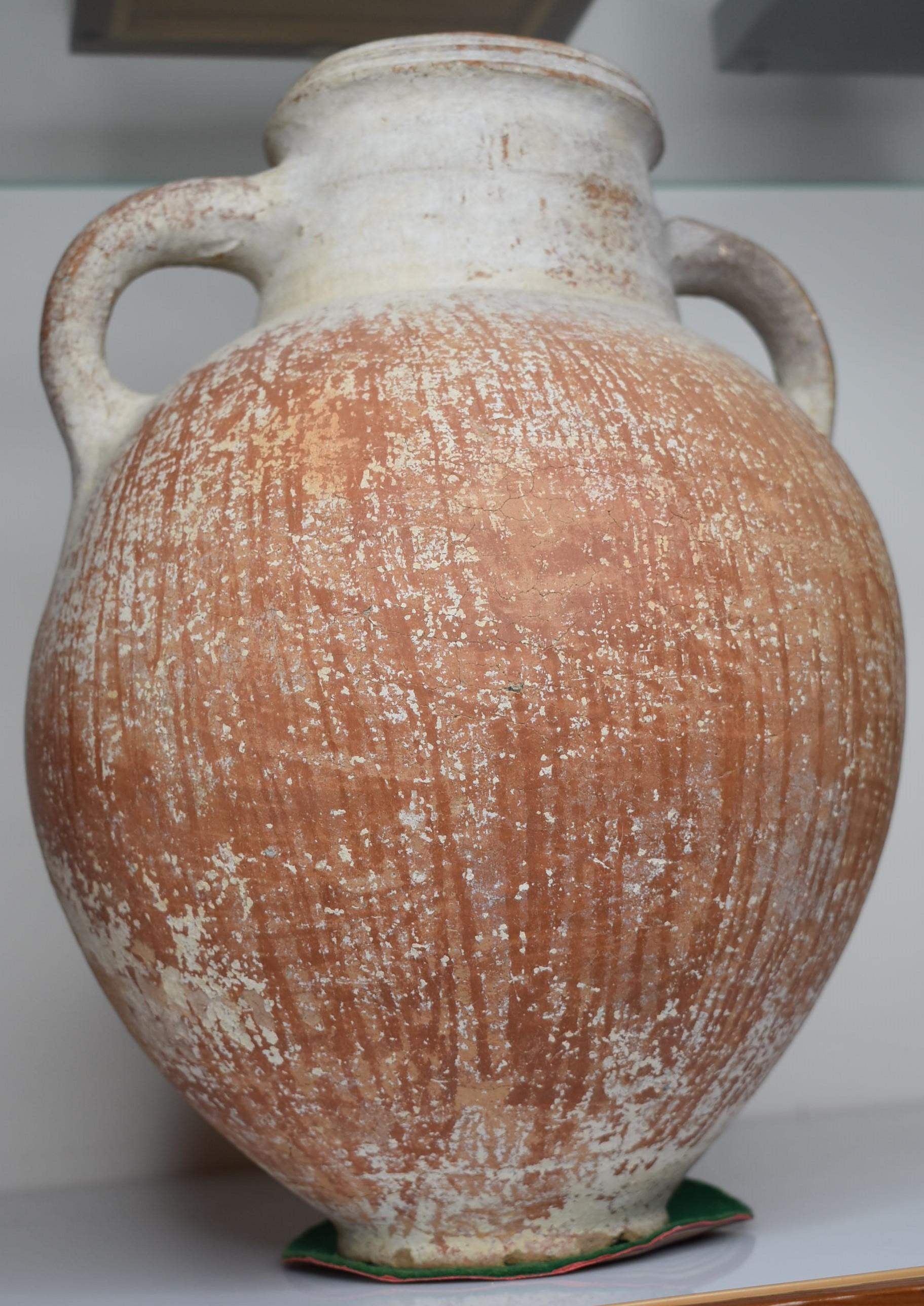 Iron Age 2 Handle Jar w/ Red Slip