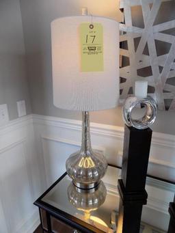 Mirrored glass table lamp