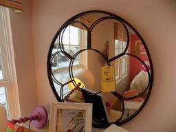 Metal framed mirror