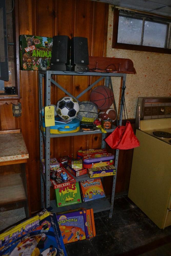 Metal Shelf & Games